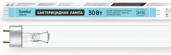 Лампа 30вт. Бактерицидная лампа SSL-t8-UVC-30w-g13-bg. Лампа бактерицидная SSL-t8 30w. Sweko лампа бактерицидная SSL-8t-UVC-30w-g13-bg (38956. Бактерицидная лампа 30w g13 Lih.